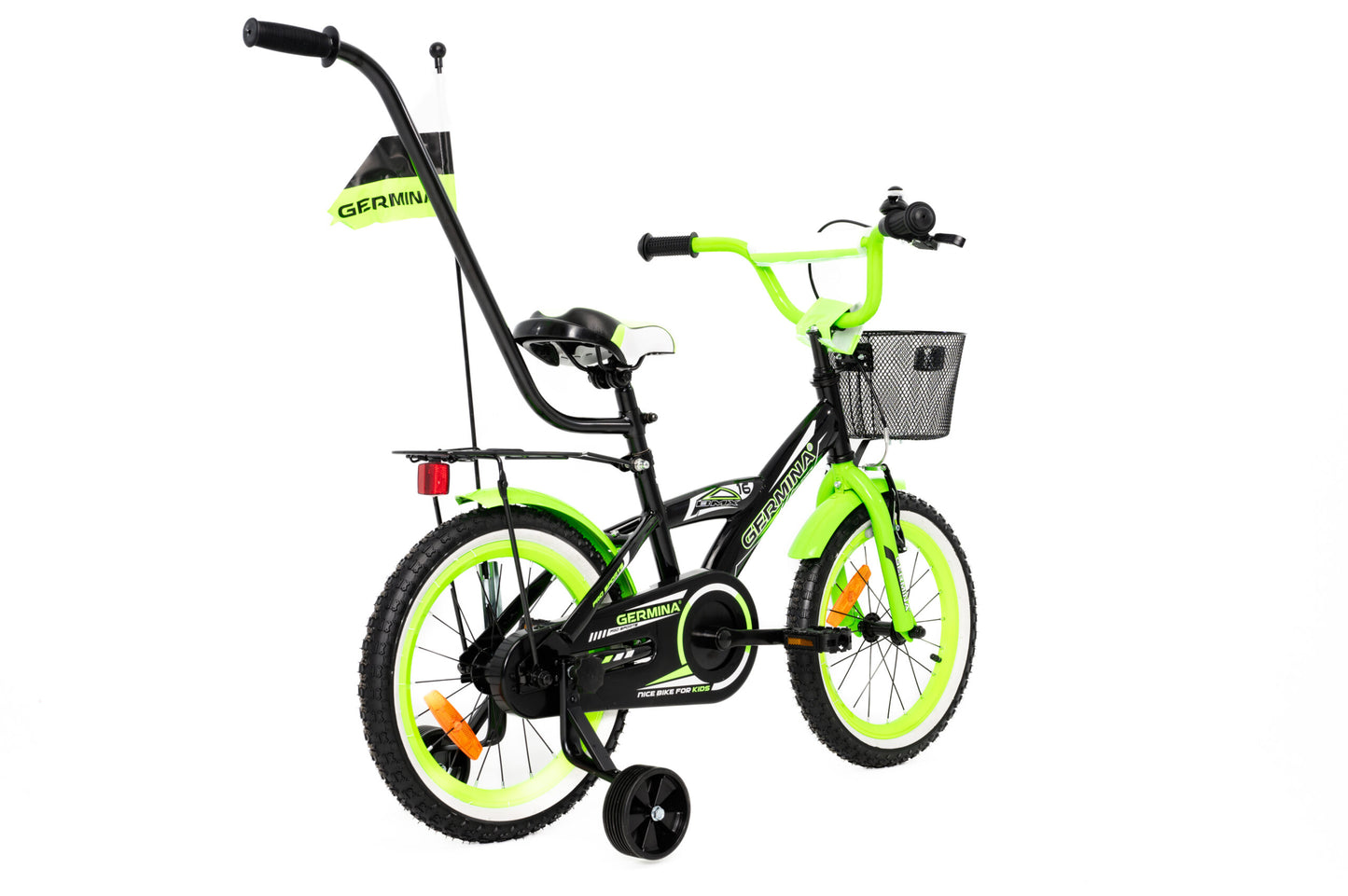 Germina BMX 16 CZARNO-ZIELONY