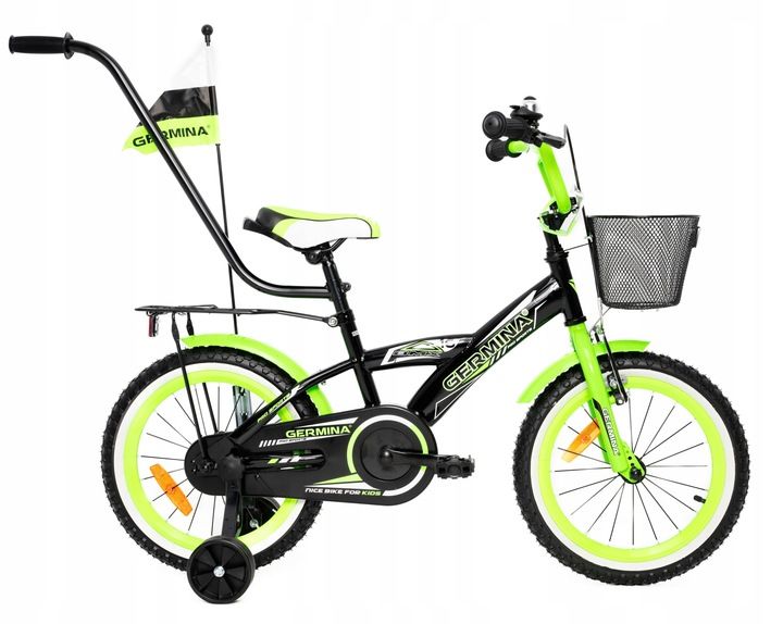 Germina BMX 16 CZARNO-ZIELONY