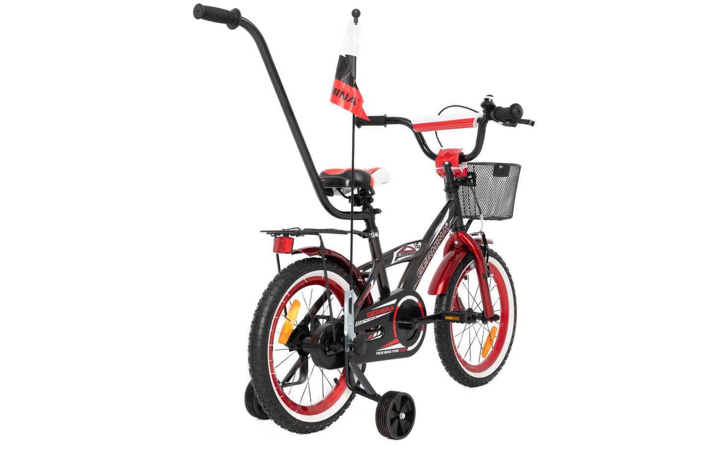 Germina BMX 16 CZARNO-CZERWONY