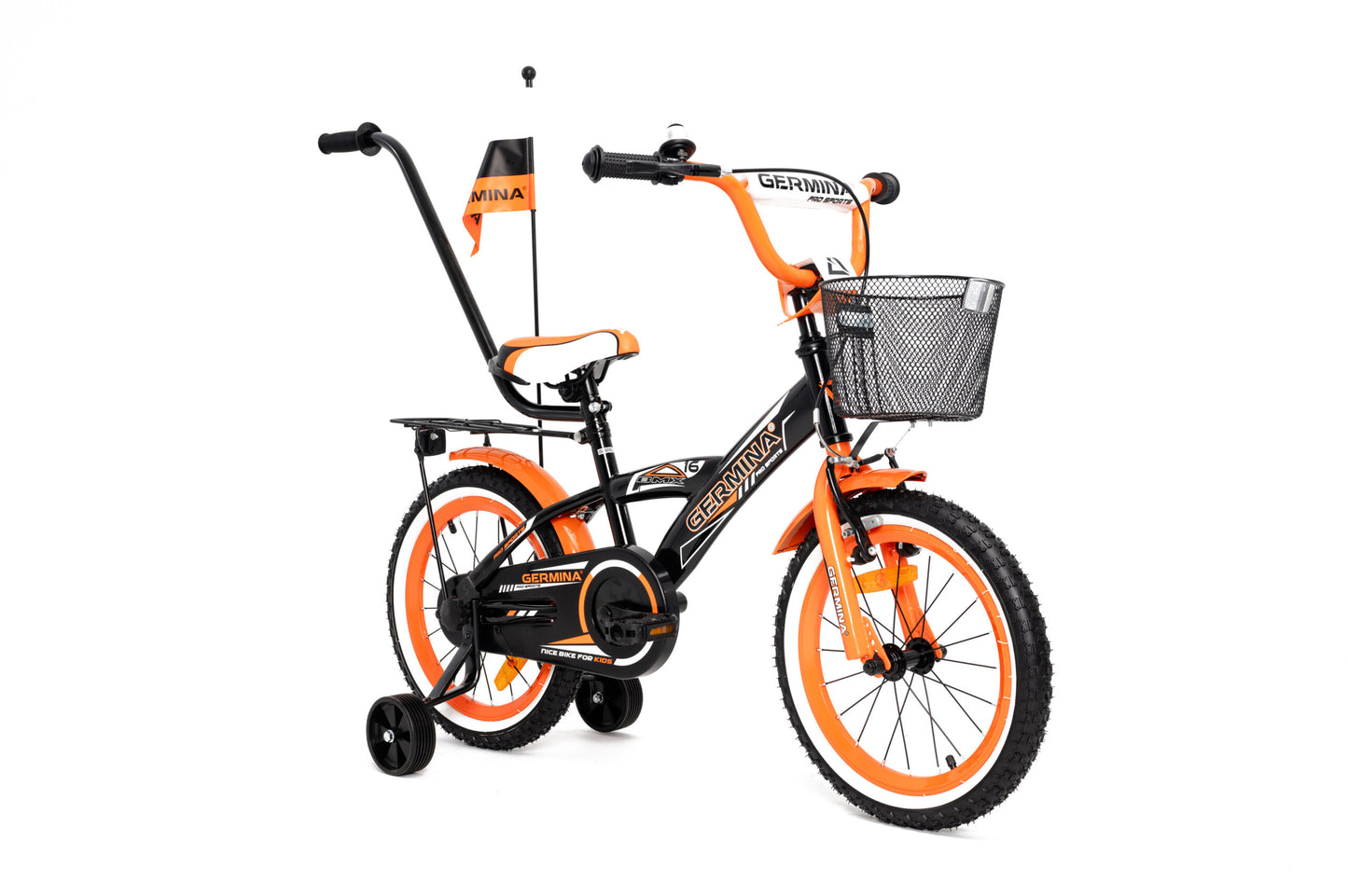 Germina BMX 16 CZARNO-POMARAŃCZOWY